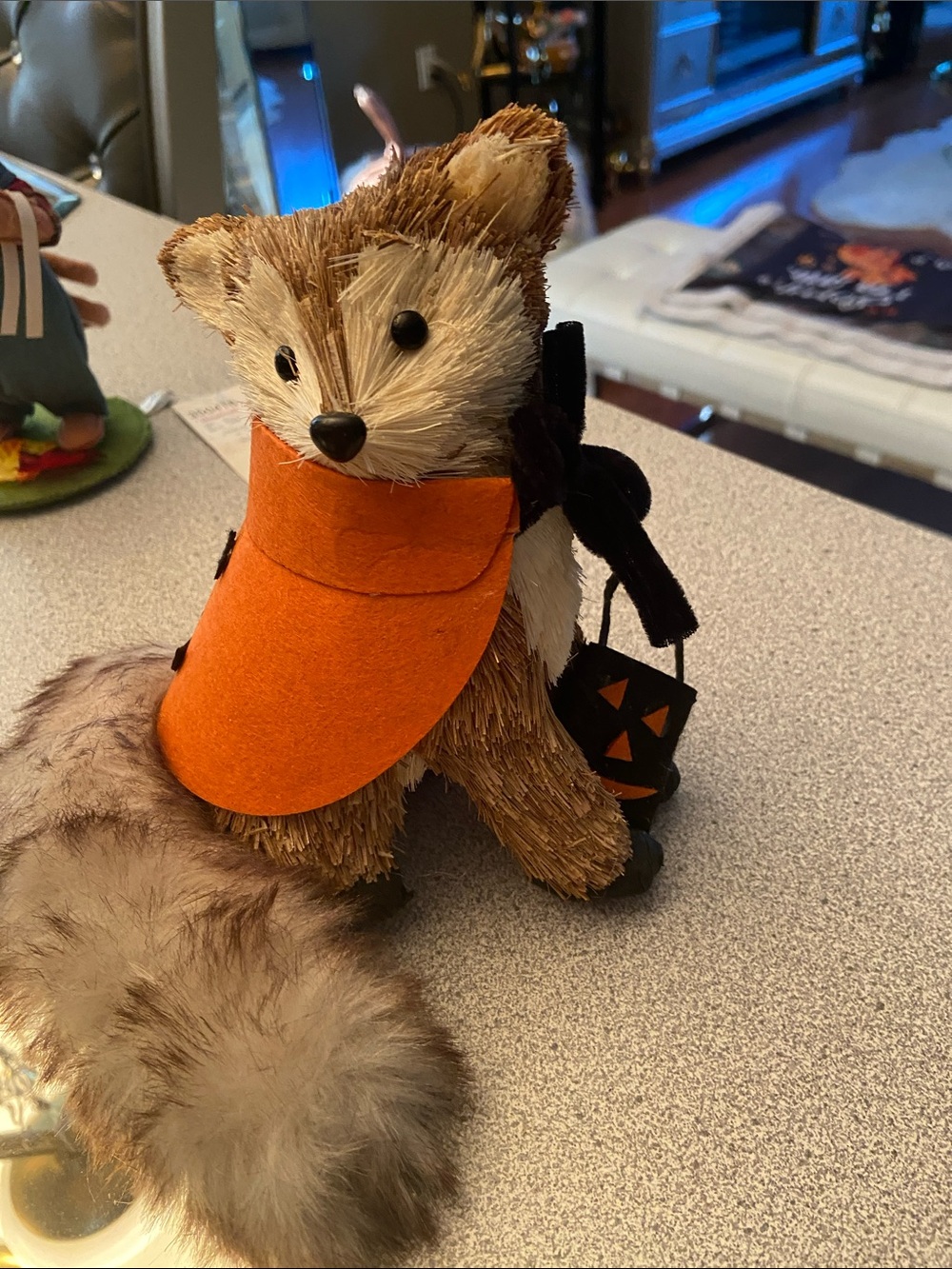 Plush Fox with Orange Halloween